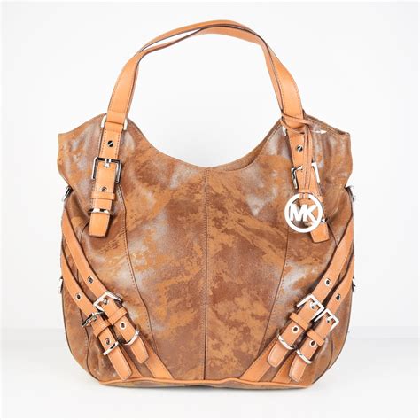 used michael kors leather bag|Michael Kors distressed leather handbags.